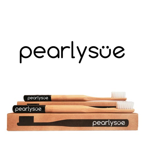 Create a fresh, clean logo for "Pearly Sue"  An all natural tooth brightener