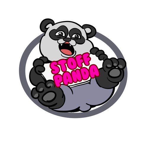 a logo concept based on panda