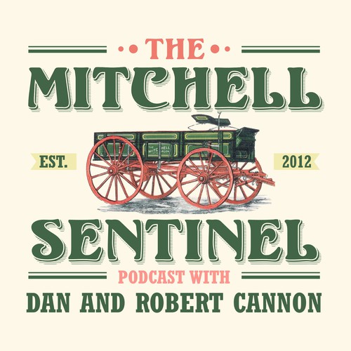 Vintage Podcast Design for "The Mitchell Sentiinel"
