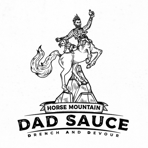 Logo design for a team of dads making their own hot sauce