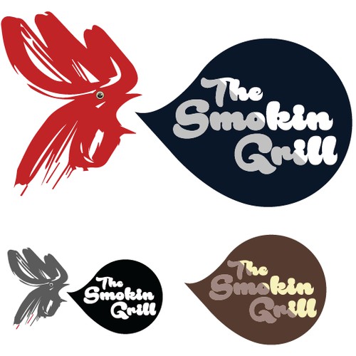 The Smokin Grill Logo Option 1