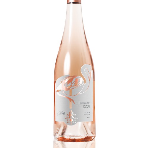 Wine Label Concept Flamment Rosè