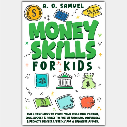 A financial literacy e-book cover for kids
