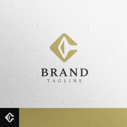 Crystal Letter C Logo - Ready for Sale