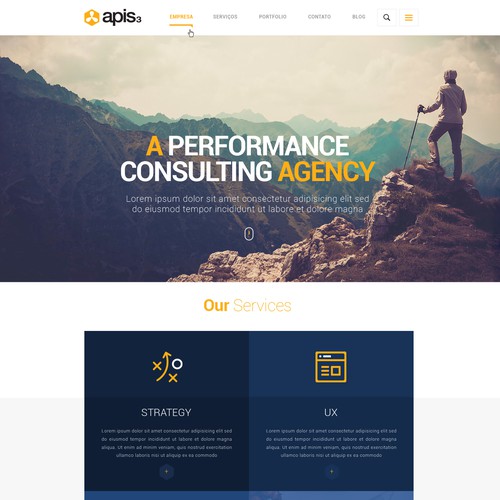 apis3 corporate website design