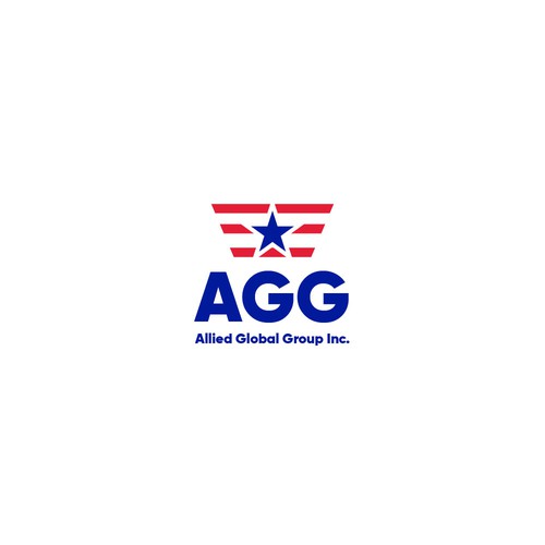 Abstract Star Flag Logo