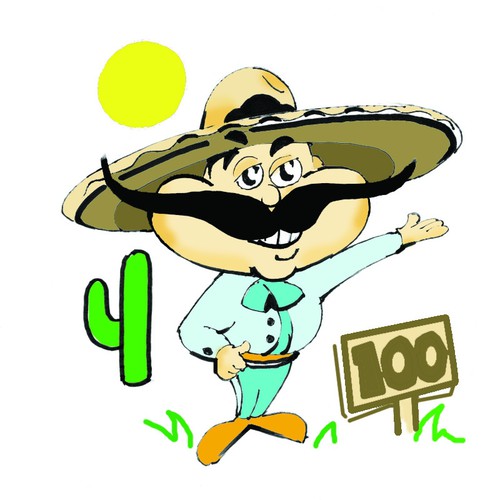 100amigos.com brand mascot