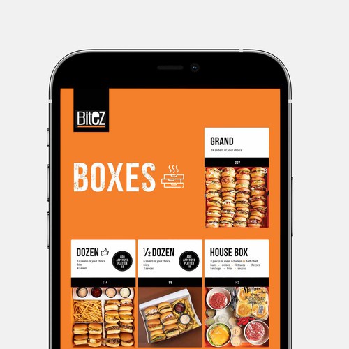 Digital menu Design for Fast Food Restaurant in UAE