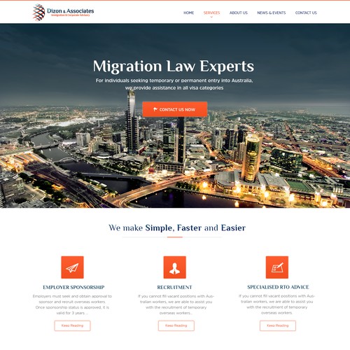 Attorney & Law web page