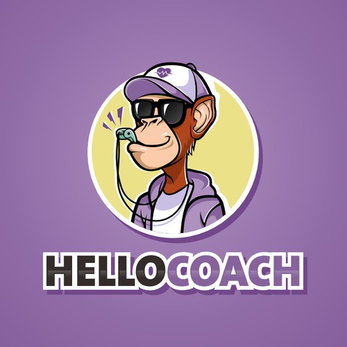 HelloCoach Mascot Logo