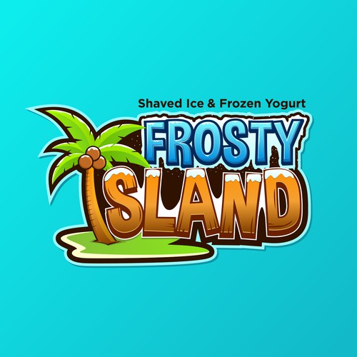 Fresh logo concept for Shaved Ice & Frozen Yogurt Shop