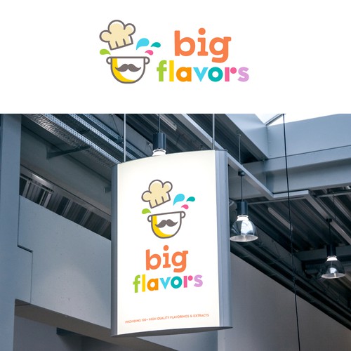 Fun + bold logo for a flavorings & extracts company