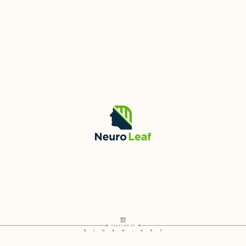 Neuro Leaf | Leaf | Neuro | Health | Green Nature Logo Design