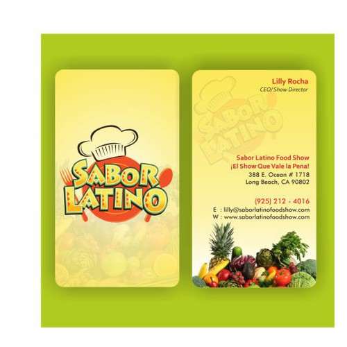 Sabor Latino Food Industry Trade Show BUSINESS CARD