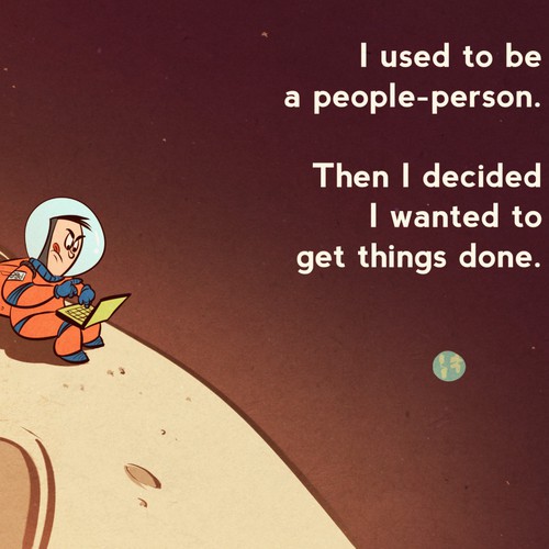 Life of an Entrepreneur Cartoon - Get Things Done