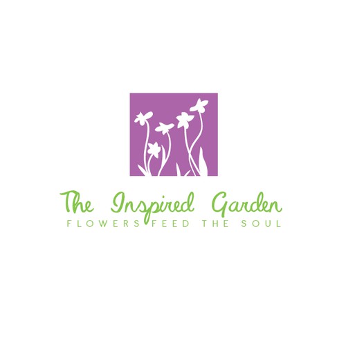 Modern, casual logo for The Inspired Garden