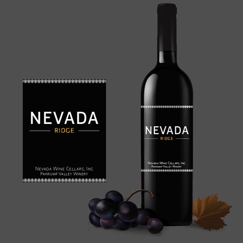 Nevada Ridge wine label