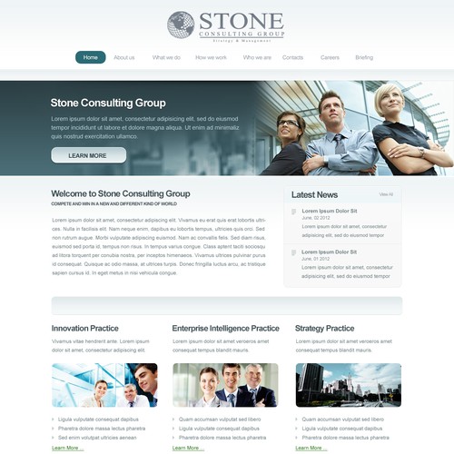 New website or app design wanted for Stone Consulting Group - must be able to recreate design in domain space