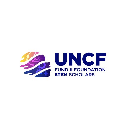 Bold logo design for UNCF