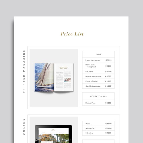 Minimal Media Kit Design