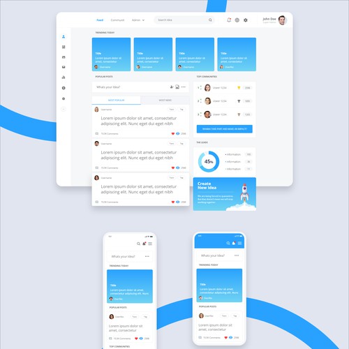 Mobile and Desktop UI Design 