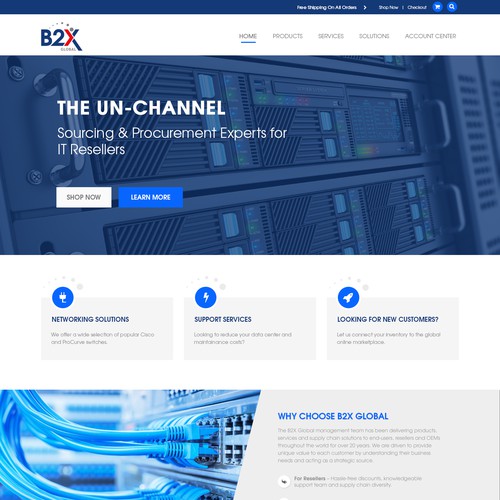 IT Company One-Page Website Design