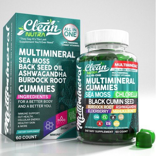 Box Design For Gummy Vitamins Cleannutra