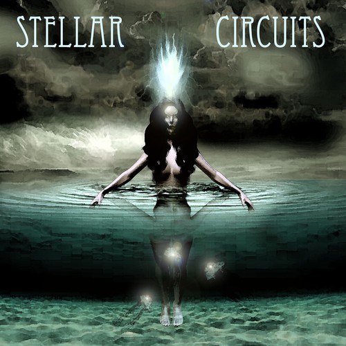 Create compelling album art for the band 'Stellar Circuits'