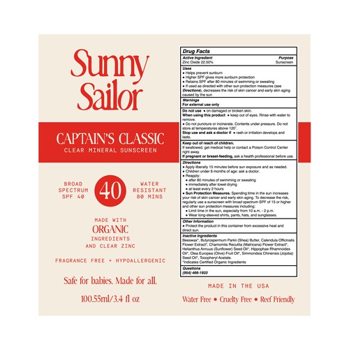 Packaging Design for Sunny Sailor