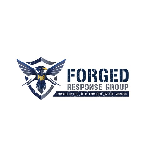 Bold field-tested logo for Forged Response Group