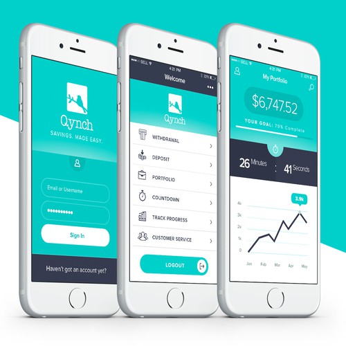 Create a modern, slick, user friendly graphic for a Silicon Valley banking startup.