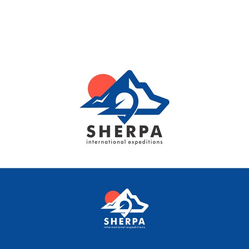 Logo design for sherpa international expeditions