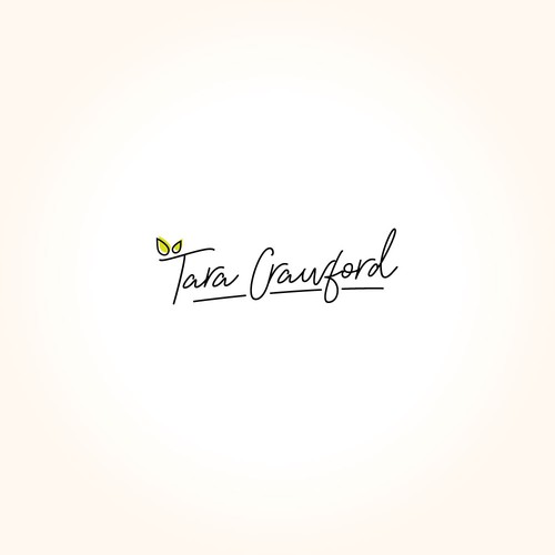 Feminine logo design for Tara Crawford.