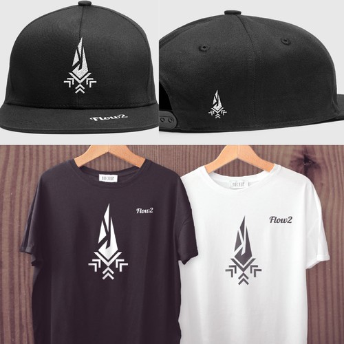 T-shirt and cap design for Flow 2