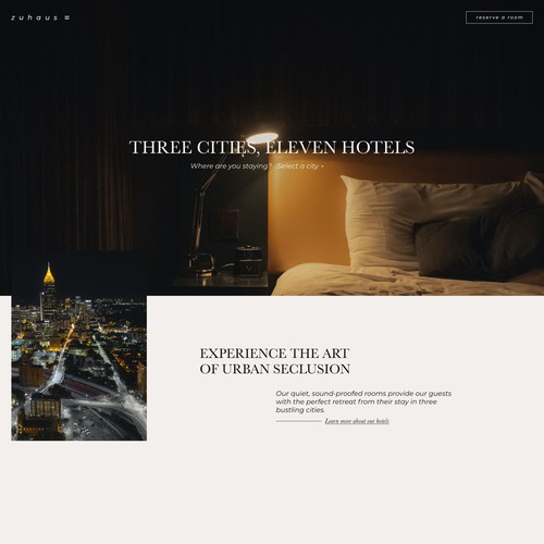 Zuhaus – A Hotel Template