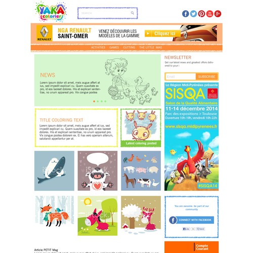 Yaka colorier website