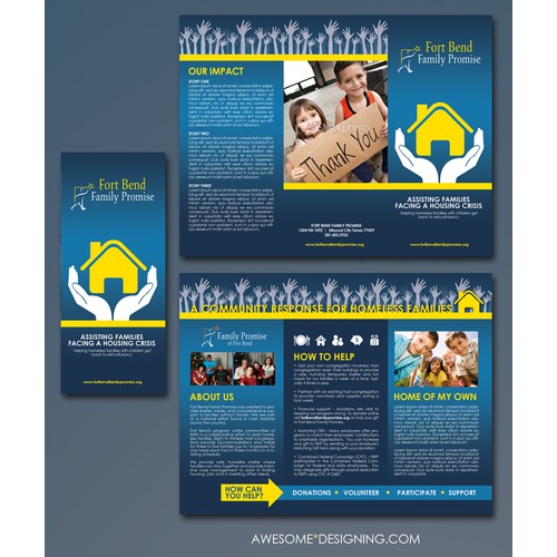 brochure design for Fort Bend Family Promise
