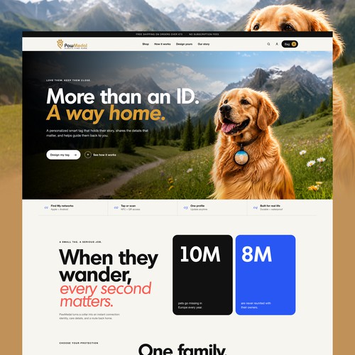 Smart Tags for Pet | Website