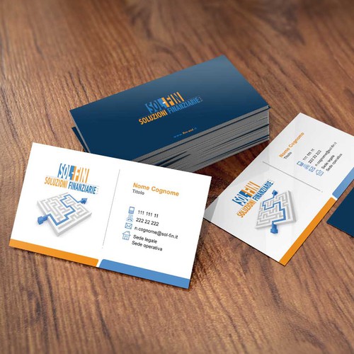 Business card design for Soluzioni Finanziarie