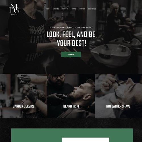 Barbery shop Homepage