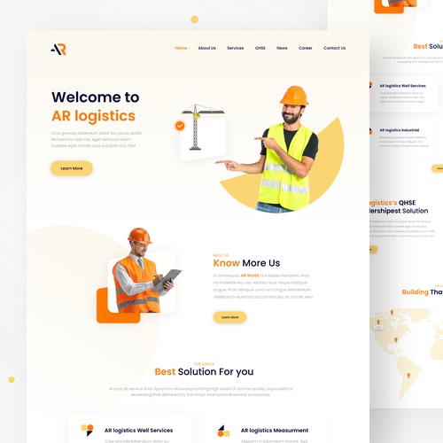 Logistics Website UI