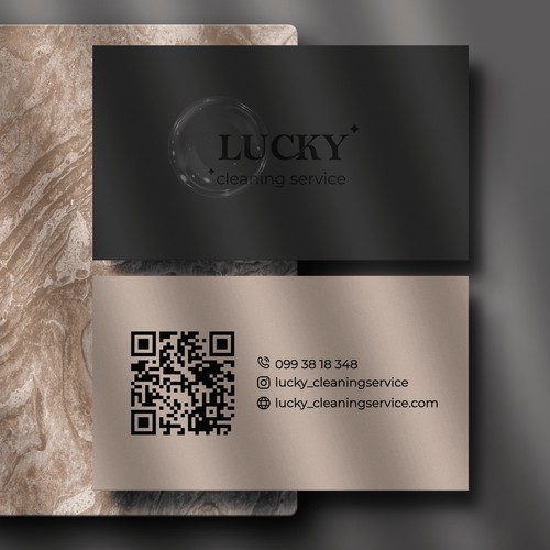 Business card for the cleaning service