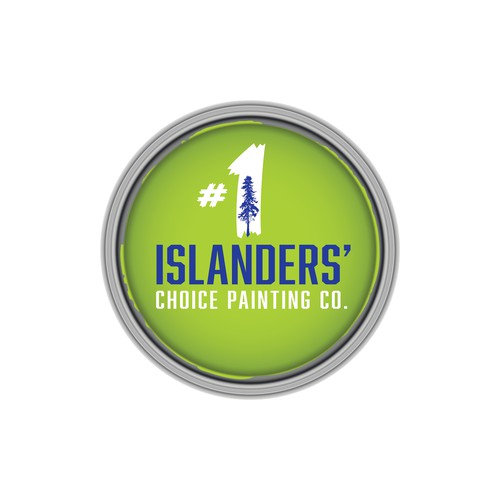 Simple and familiar concept logo for a Canadian painting business