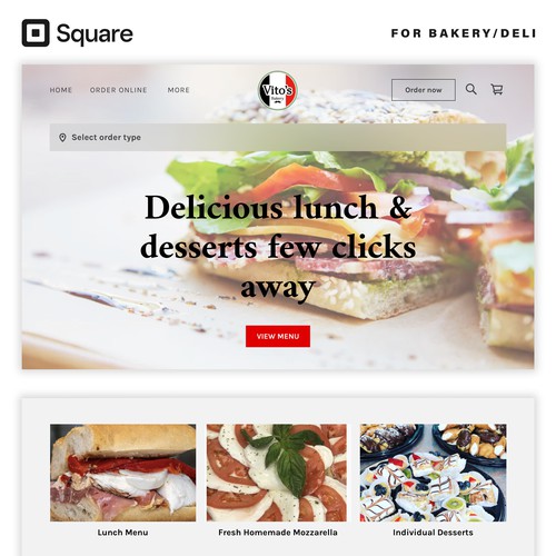 Square Online for Bakery/Deli