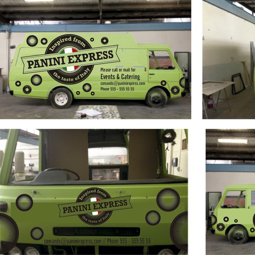 winning design for panini express food truck
