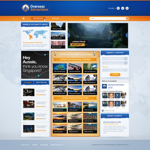 Make Overseas Attractions the best designed website ever!