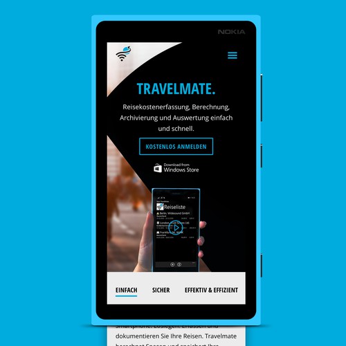 Responsive Design for a landingpage