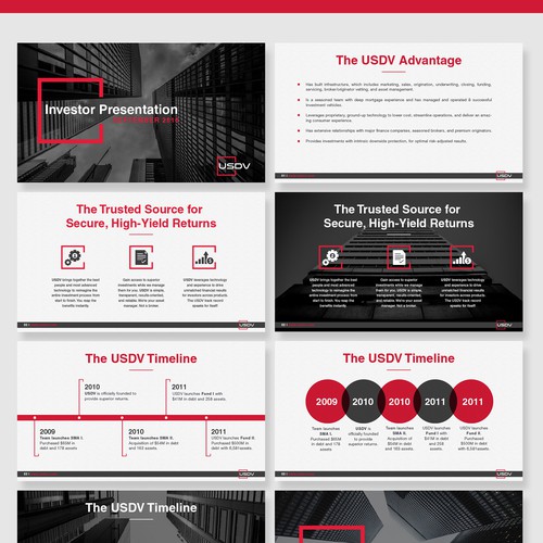 USDV PowerPoint Presentation Design