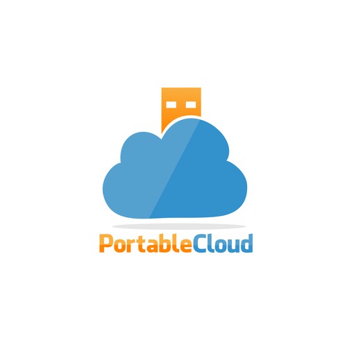 Create the uniquely captivating logo for Portable Cloud