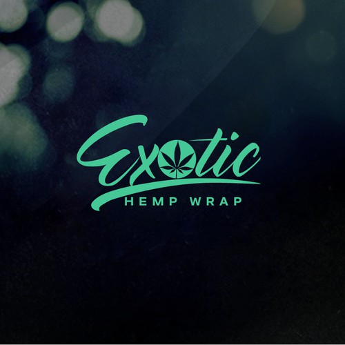 Design a original and flavorful logo for Exotic Hemp, hemp wraps